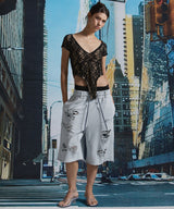 DAMAGE BERMUDA PANTS