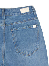 4TH REORDER LOOSE STRAIGHT FIT BLUE DENIM PANTS code 18100