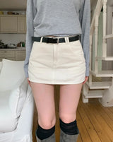 Rizzle Basic Cotton Mini Skirt