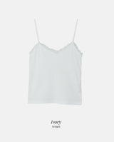 Cozy Lace Rib sleeveless (3color)