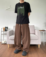 Side Snap Nylon Balloon Pants