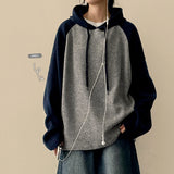 Elling Fleece Color Matching Nagrang Hoodie