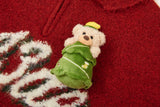 13DE MARZO Christmas Bear Polo Sweater