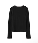 【即日発送】レイヤードツイストTシャツ