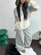 フリースピカブル ❤‍🔥M-XL❤Bベーシックワイドロングパンツユニセックス🩶2カラー