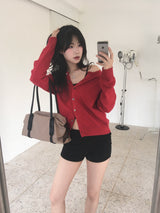 Round Neck Cardigan