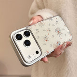 ヴィンテージ コーティッド フラワー プリント iPhone ケース