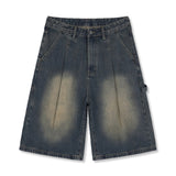 urban carpenter bermuda denim pants (muddy indigo)