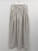 Rose String Stripe Wide Pants