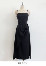 Shua Twist Wrap Bustier Long One Piece