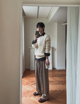 Cordrick V-neck cable knit