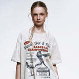 Rowdies Baseball T-Shirt_Oatmeal