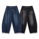 Real Big Balloon Snap Denim Pants