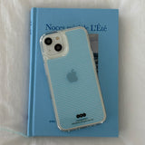 [Jelly] Stipe slim(blue) Jelly case