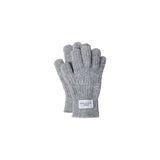 24FW ベーシックロゴラベルポイントニットグローブ メランジ