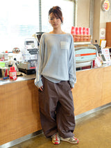 ワイド カーゴ パンツ チャコール