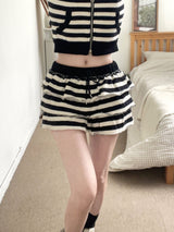 1475. Love stripe cancan mini sk (2color)