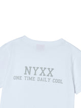NYX FLAG APLIQUE TEE WHITE