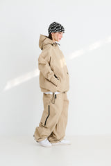 MOUNTAIN 3L SEAM SEALING WIDE VENTILATION PANTS BEIGE