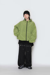 Monoon hooded windbreaker