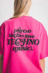 Psycho B*tches パフプリントTシャツ
