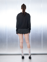 Eyelet polo Shirt [Black]