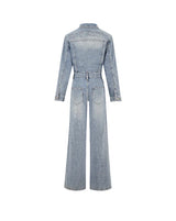 13DE MARZO Bear Denim Jumpsuit Blue