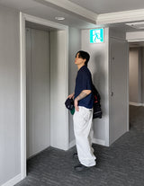 No.1251 ステッチコットンワイドパンツ (3color)