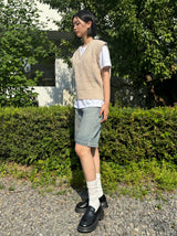クラシックビンテージハーフレングスデニムパンツ code 18202