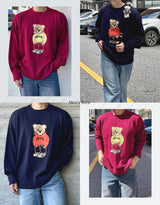 Unisex bear round knitwear
