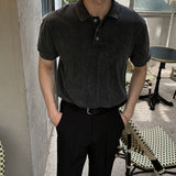 ASCLO Pigment Collar Short Sleeve Knit (5color)