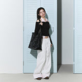 (3rd reorder) shirts layered off shoulder top - brown