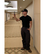 [1+1] Ribbed Muscle Henley Neck