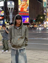 Cb Patch Work Hooded Jumper