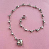 stainless heart bracelet