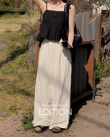 [MADE] Lia nylon wide slacks