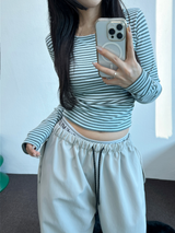 INSIDE FLEECE❤NYLON PARACHUTE POCKET PALE COLOR LONG PANTS💜🖤🩶3COLOR