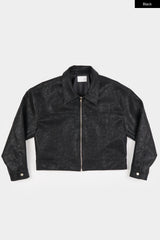 Boyle minimal leather jacket