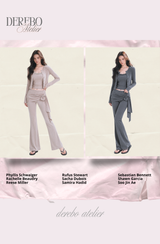 レナ ストラップ トレーニング スリーピースセットアップ (set-up + cardigan + sleeveless pants)