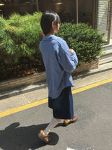 ハチニベーシックチェック長袖シャツ