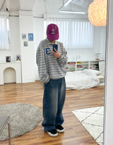 メルワイドデニムパンツ