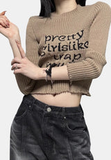 2000s grunge knit