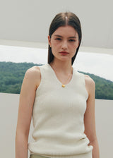[925 silver] Un.silver.95 / cerise necklace (gold)