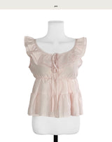 fitz frill & cancan sleeveless bl