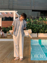LMN Avenue Linen Pintuck Wide Pants (3 colors)