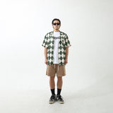 ARGYLE FUNK HALF SHIRTS GREEN