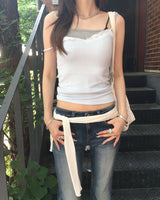 Lace sleeveless