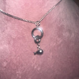 Bubble whale chain necklace