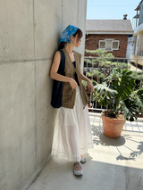 pure frill ribbon pants