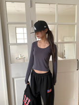 MILD U-NECK LONG SLEEVE (4C)